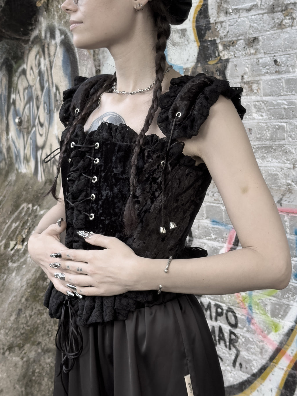 Velvet and Lace Corset