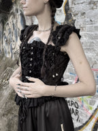 Velvet and Lace Corset