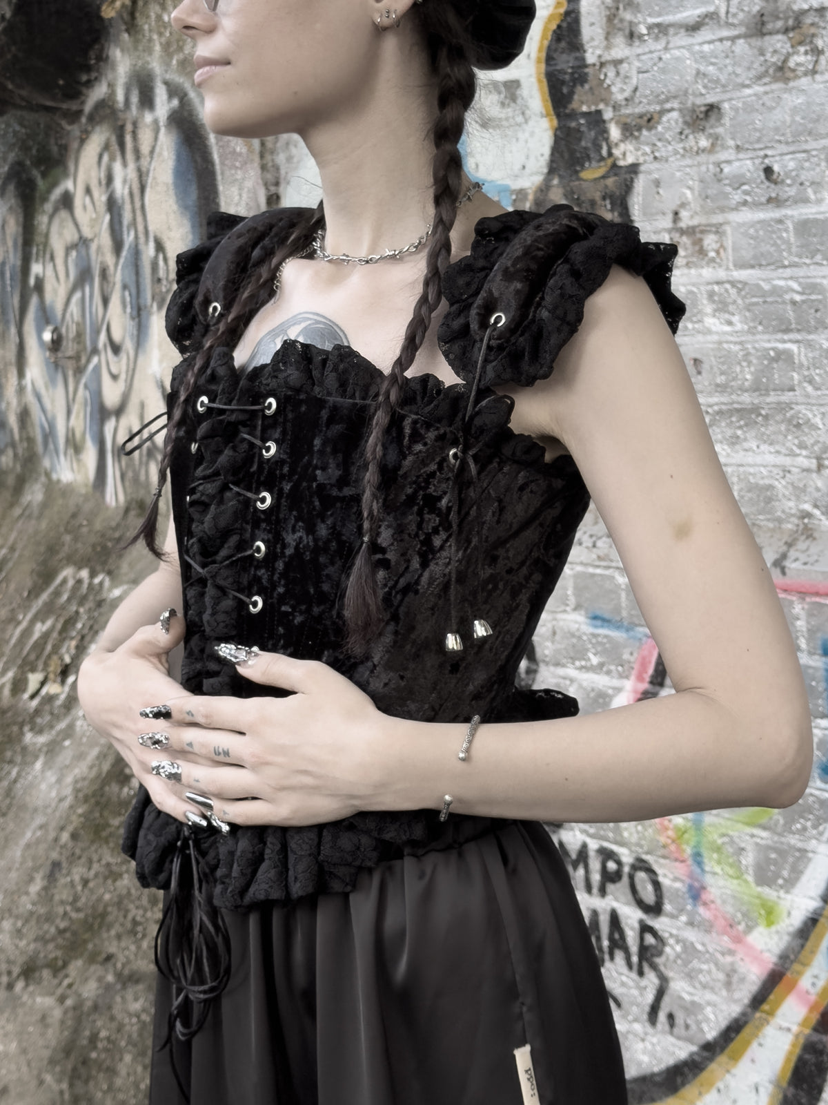 Velvet and Lace Corset