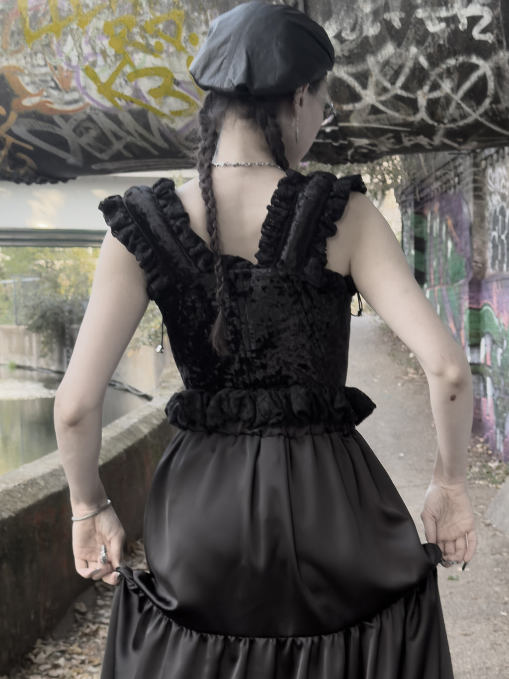 Velvet and Lace Corset