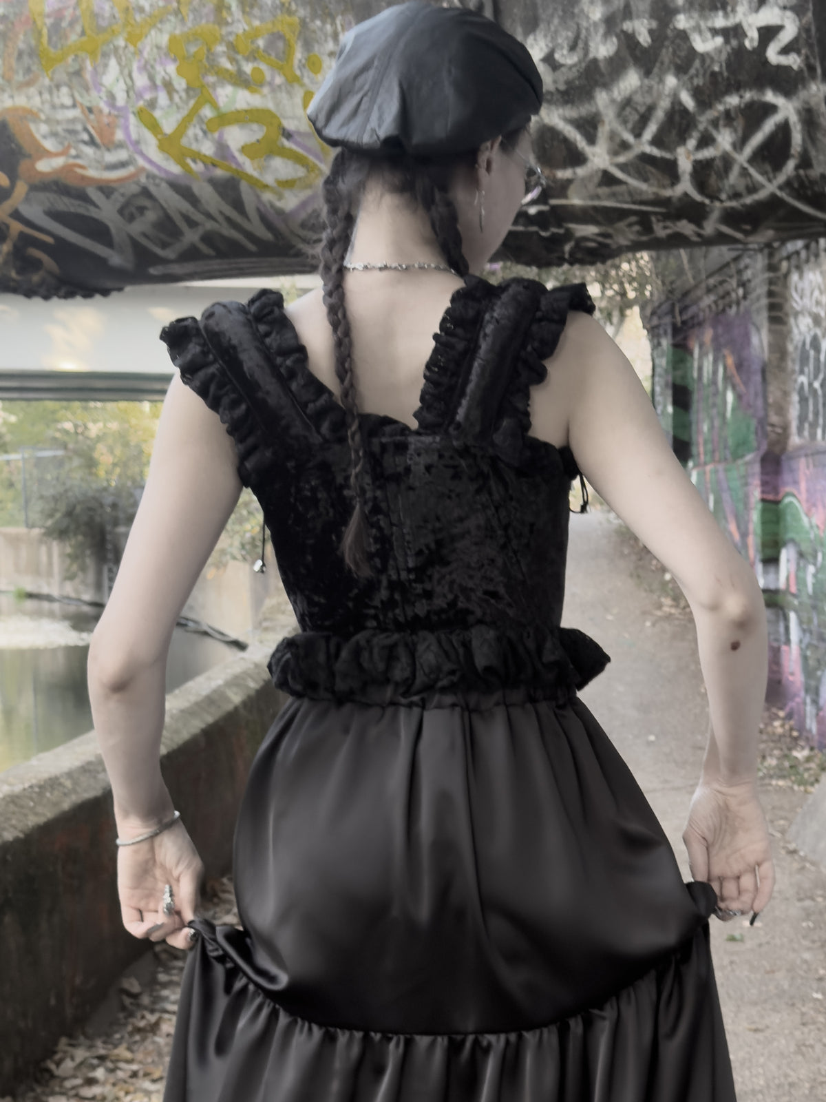 Velvet and Lace Corset