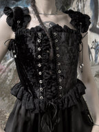 Velvet and Lace Corset