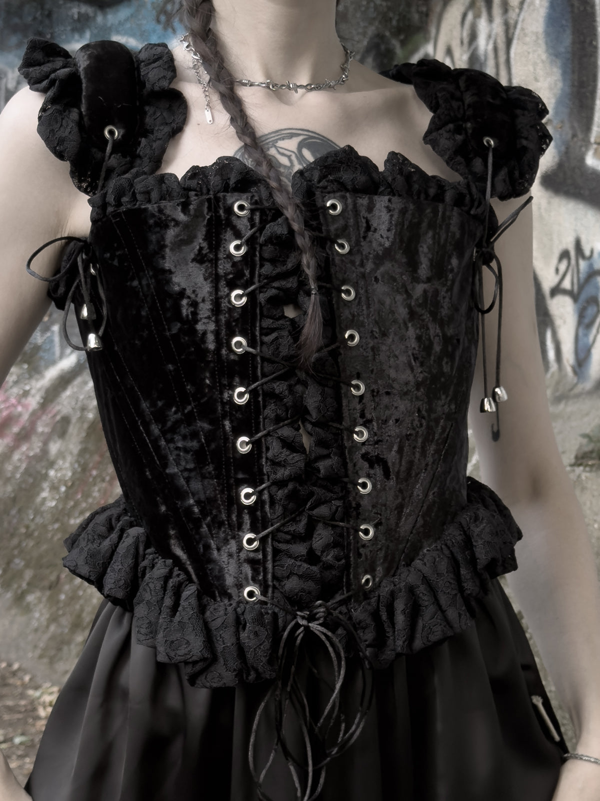 Velvet and Lace Corset