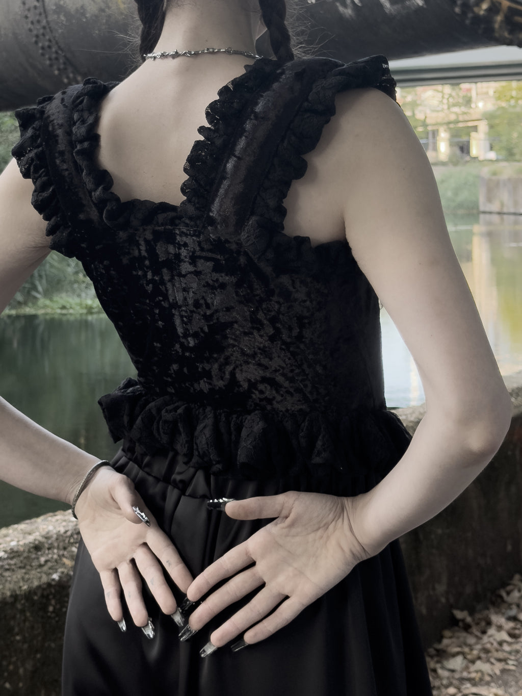 Velvet and Lace Corset