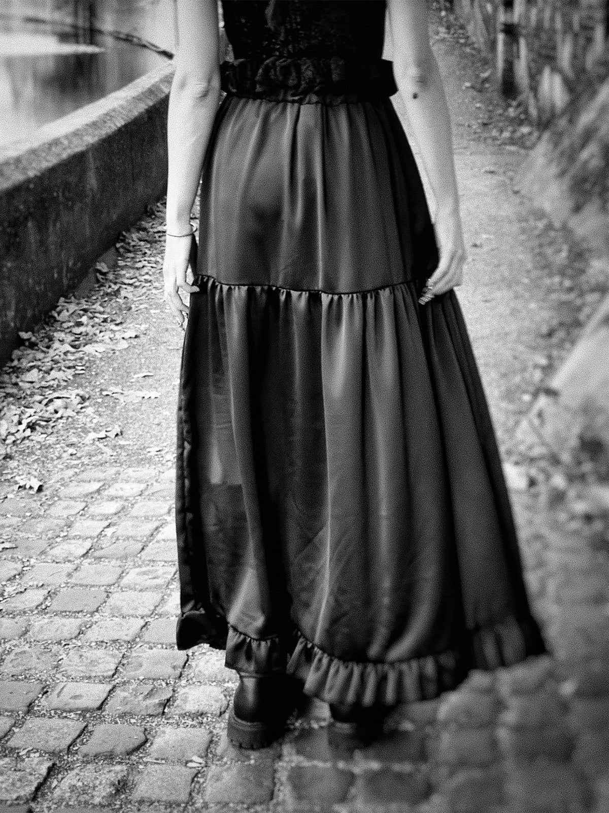 Satin Maxi-Skirt