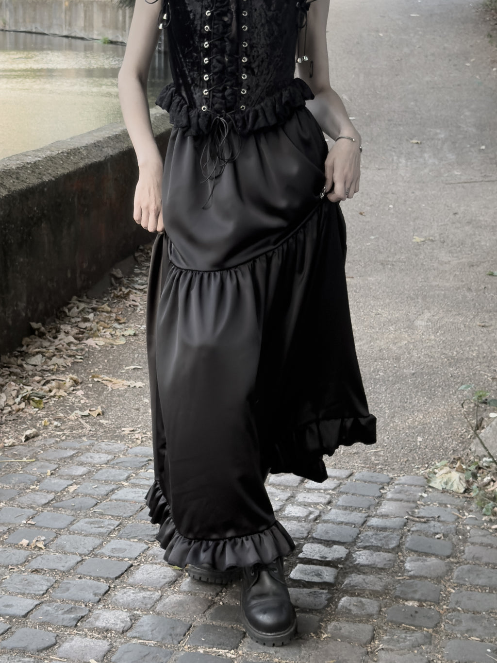 Satin Maxi-Skirt